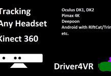 Emulare i VIVE Trackers o tracciare un visore come Pimax 4K usando un Kinect e Driver4VR