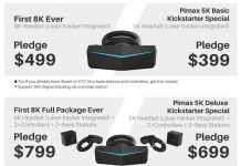 Parte il Crowdfunding di Pimax per il visore VR 8K